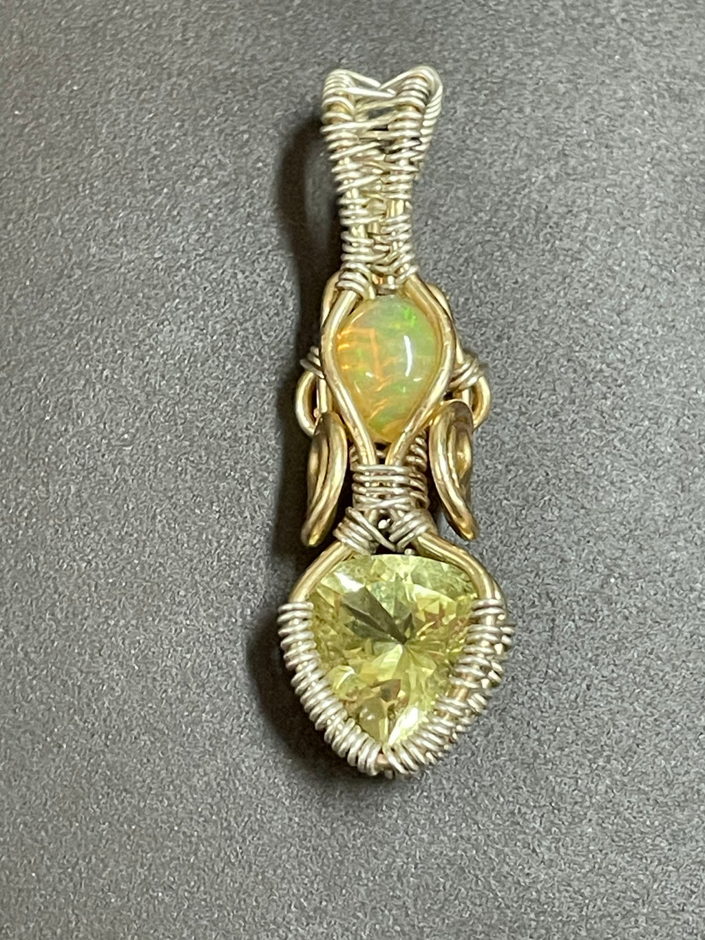 Opal/Topaz Pendant