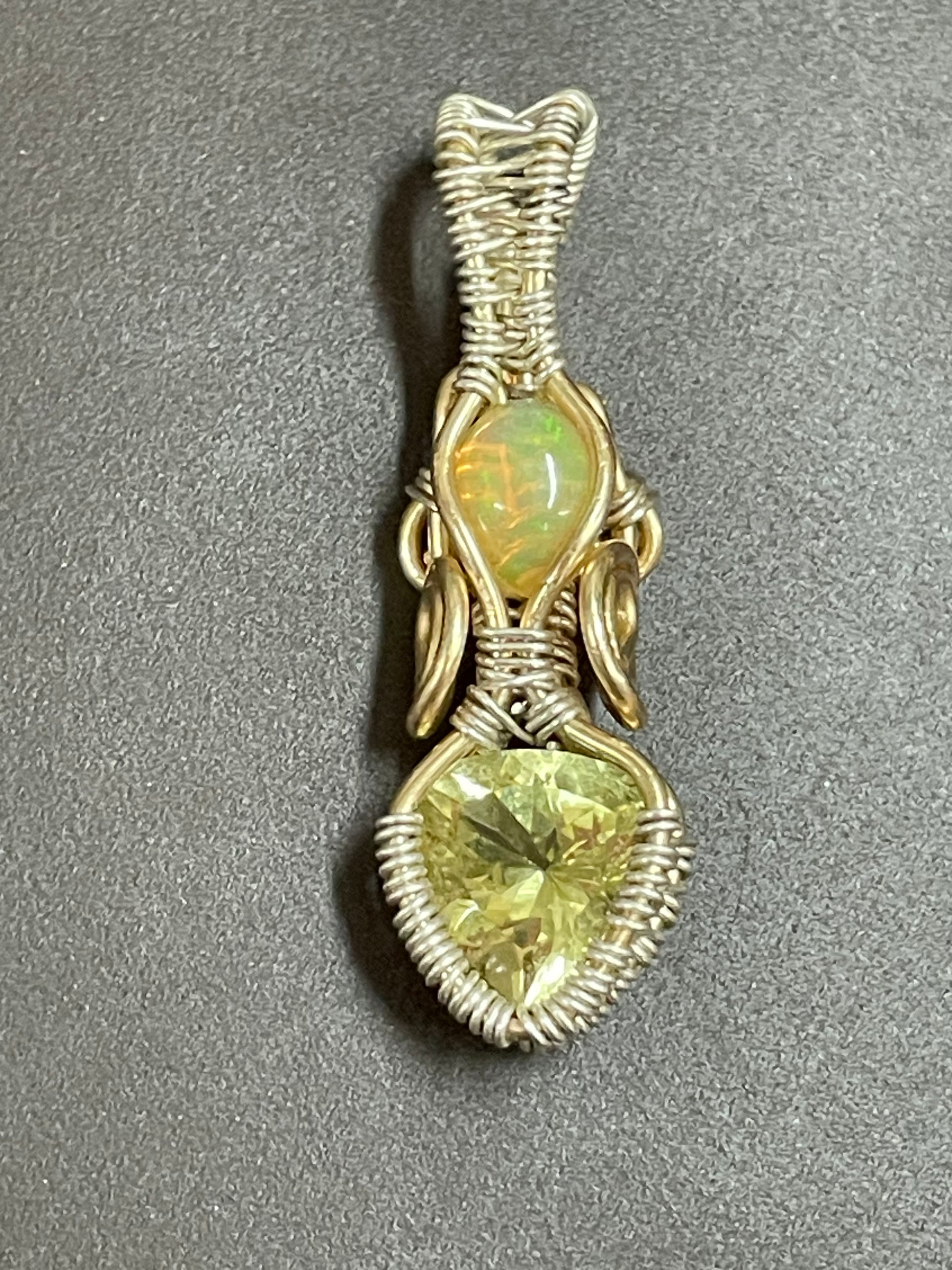 Opal/Topaz Pendant