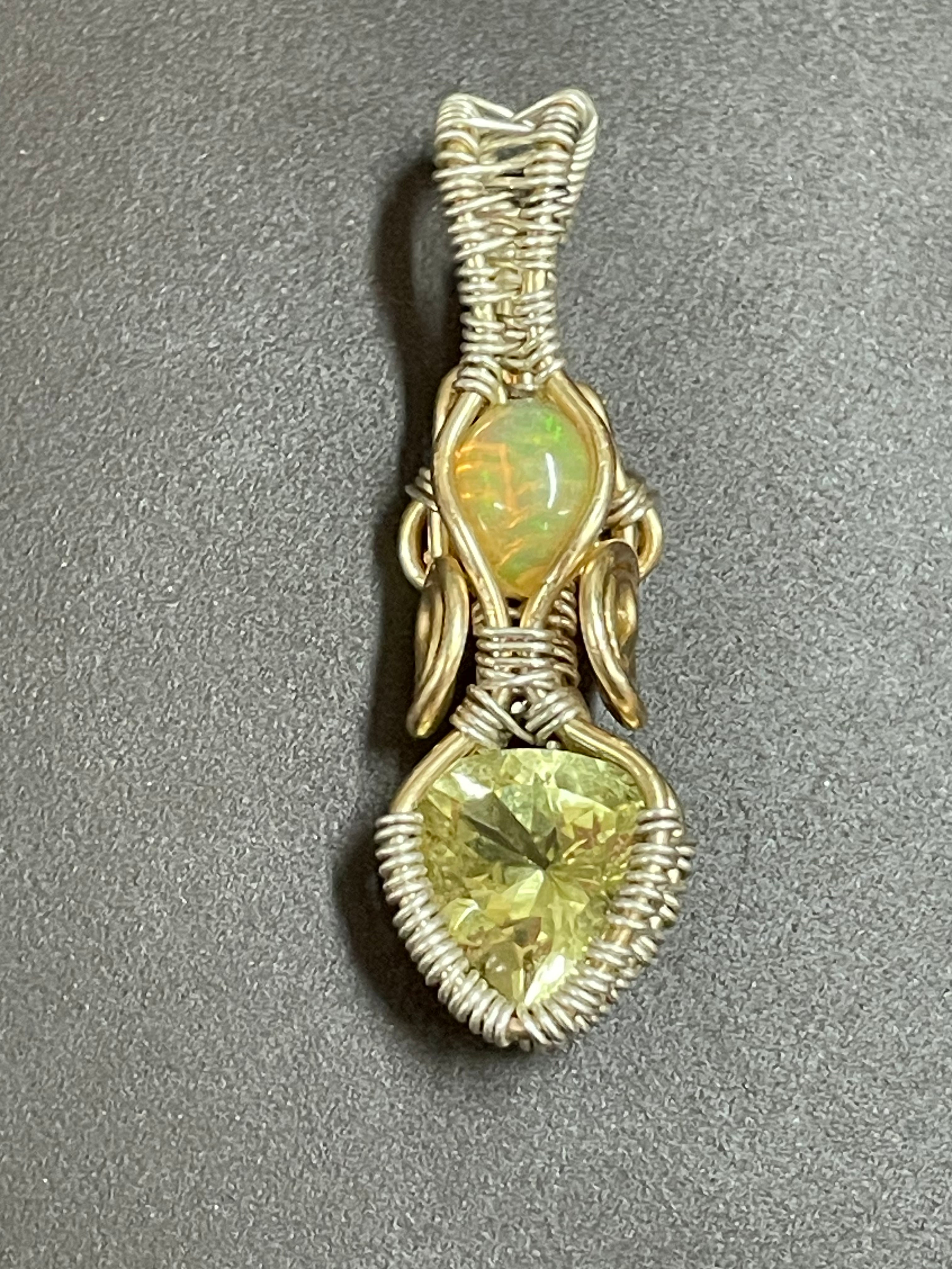 Opal/Topaz Pendant