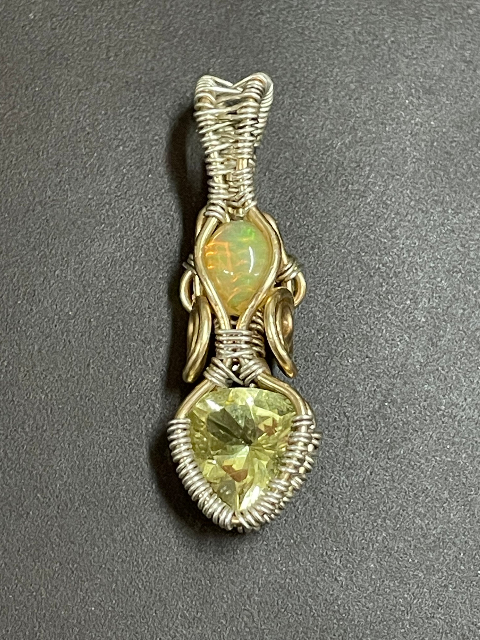 Opal/Topaz Pendant
