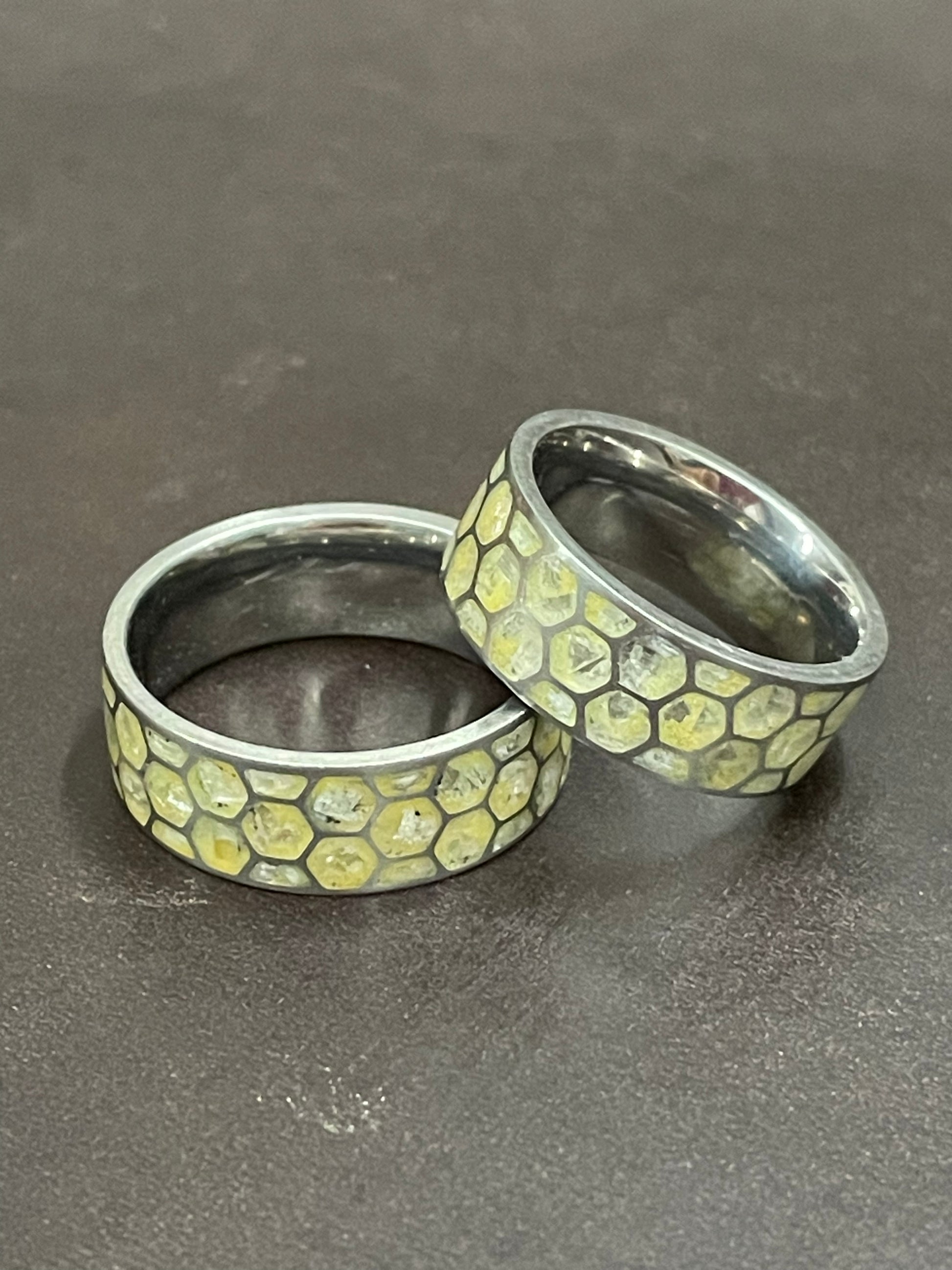 Glow in the dark Honeycomb Ring