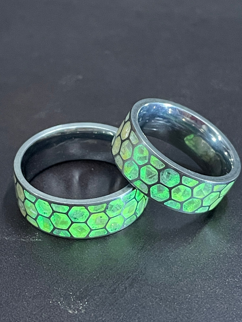 Glow in the dark Honeycomb Ring