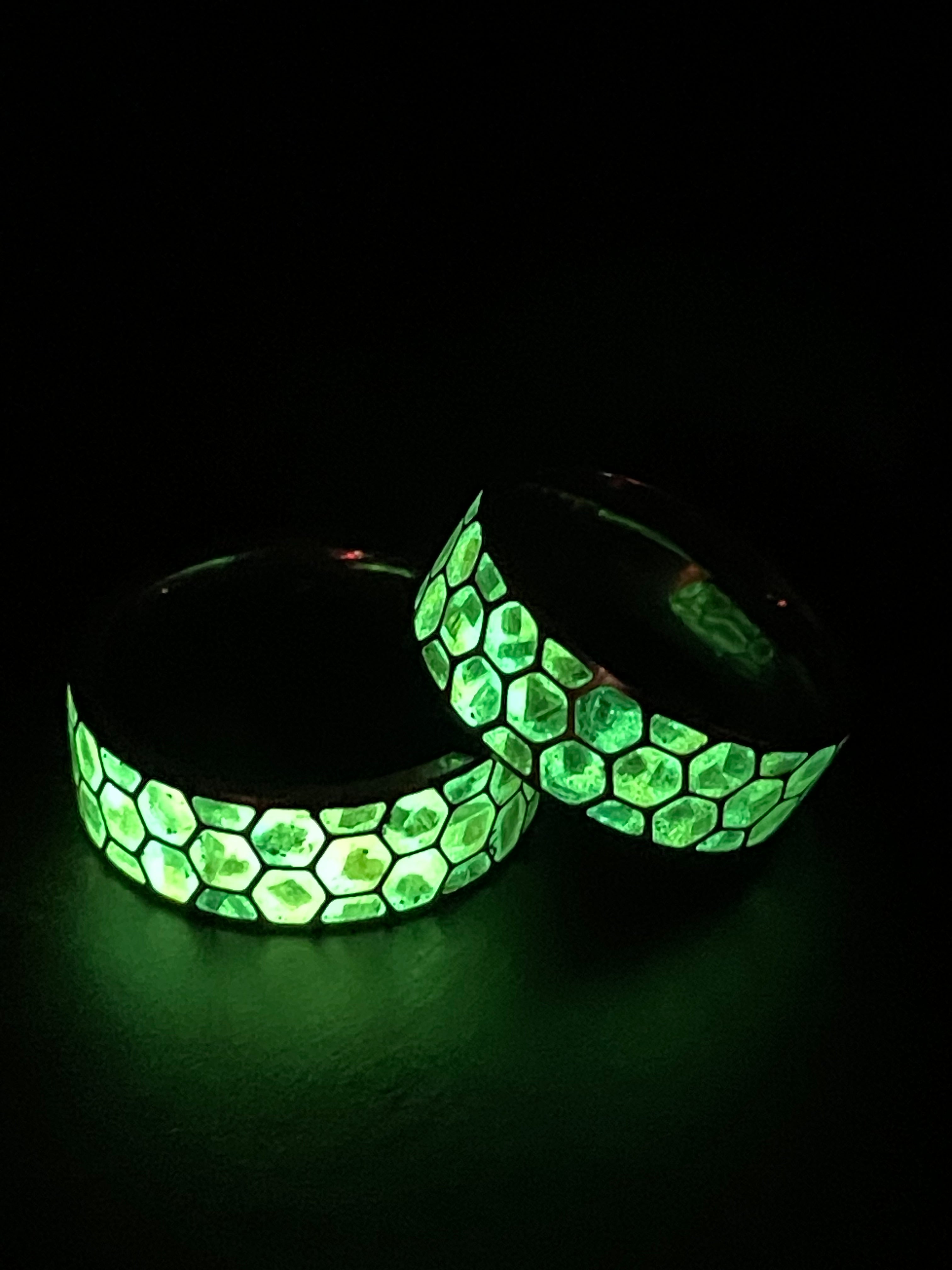 Glow in the dark Honeycomb Ring