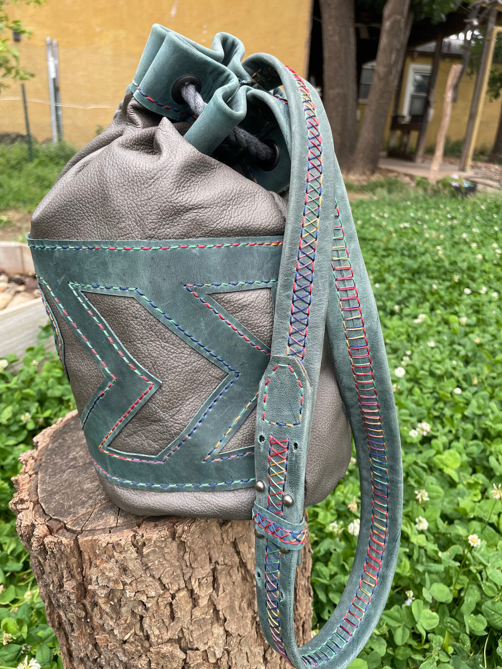Bucket Bag with Heart Design