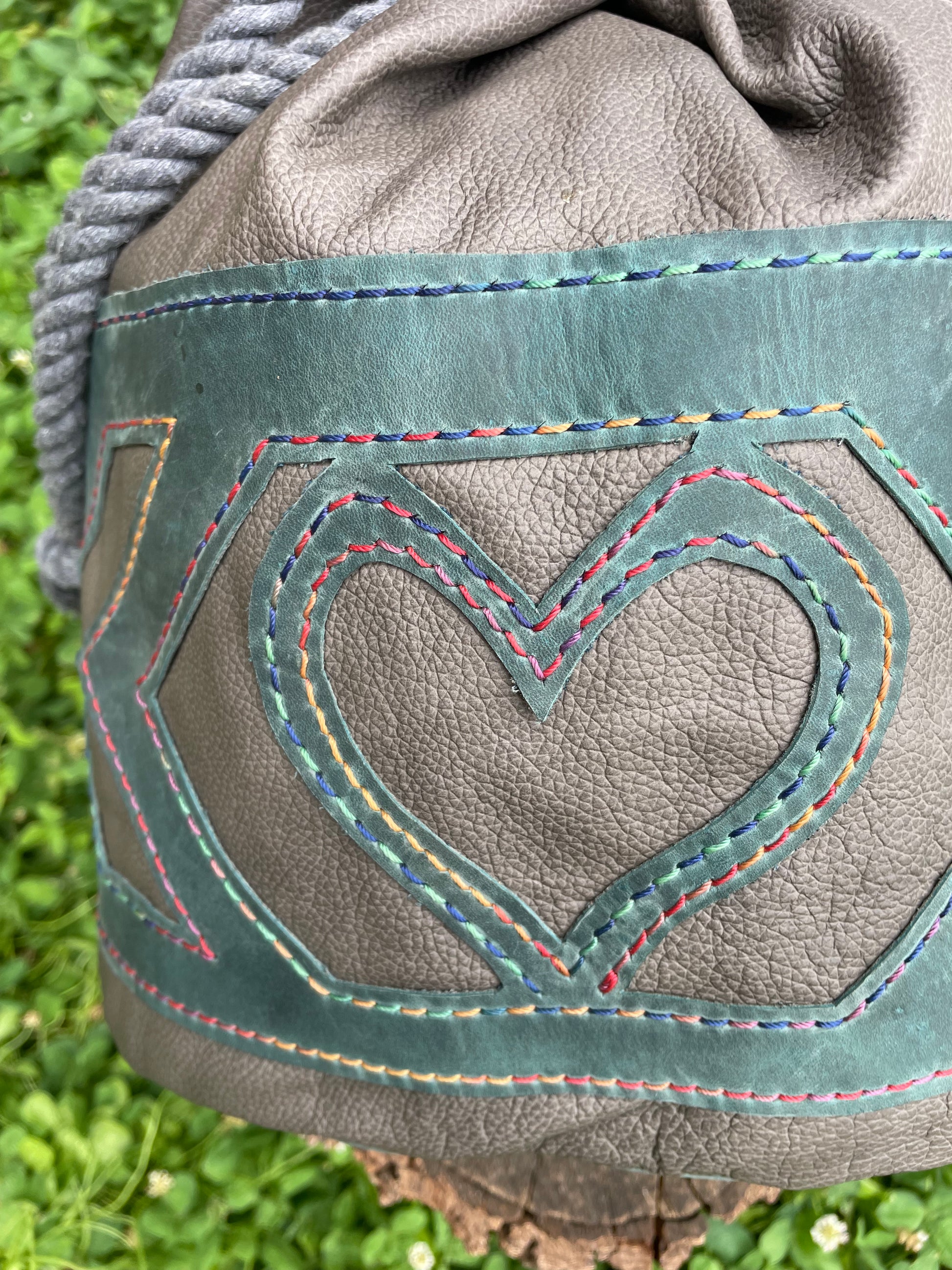Bucket Bag with Heart Design